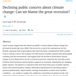 Declining Public Concern about Climate Change